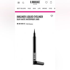 IL MAKIAGE Silky-Matte Black InkLiner Waterproof. New, in the box.